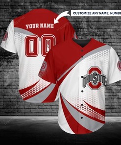 Ohio State Buckeyes Personalized Baseball Jersey 256