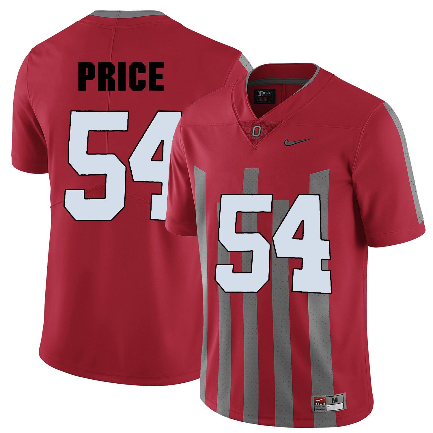 Ohio State Buckeyes Red Billy Price College Football Elite Jersey