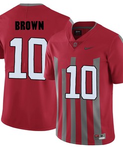 Ohio State Buckeyes Red CaCorey Brown College Football Elite Jersey