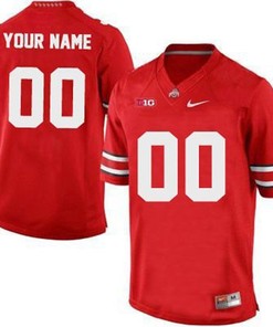 Ohio State Buckeyes Red Customized Football Jersey