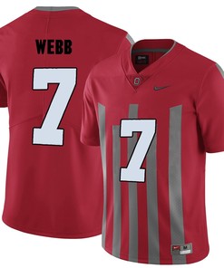 Ohio State Buckeyes Red Damon Webb College Football Elite Jersey