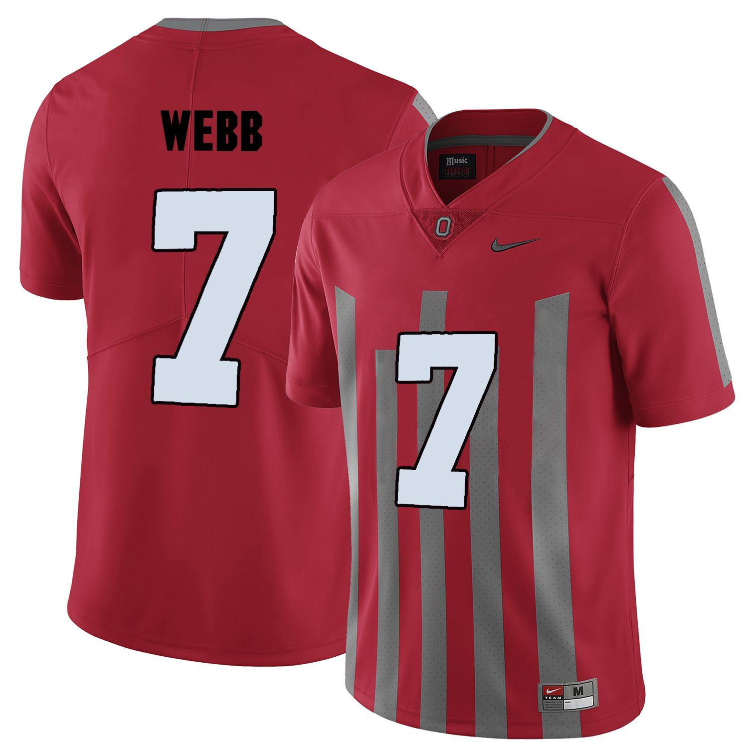 Ohio State Buckeyes Red Damon Webb College Football Elite Jersey