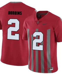 Ohio State Buckeyes Red J.K. Dobbins College Football Elite Jersey