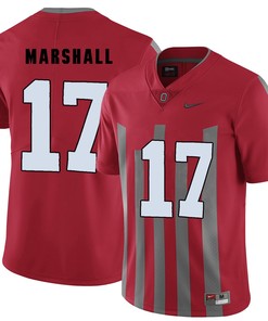 Ohio State Buckeyes Red Jalin Marshall College Football Elite Jersey