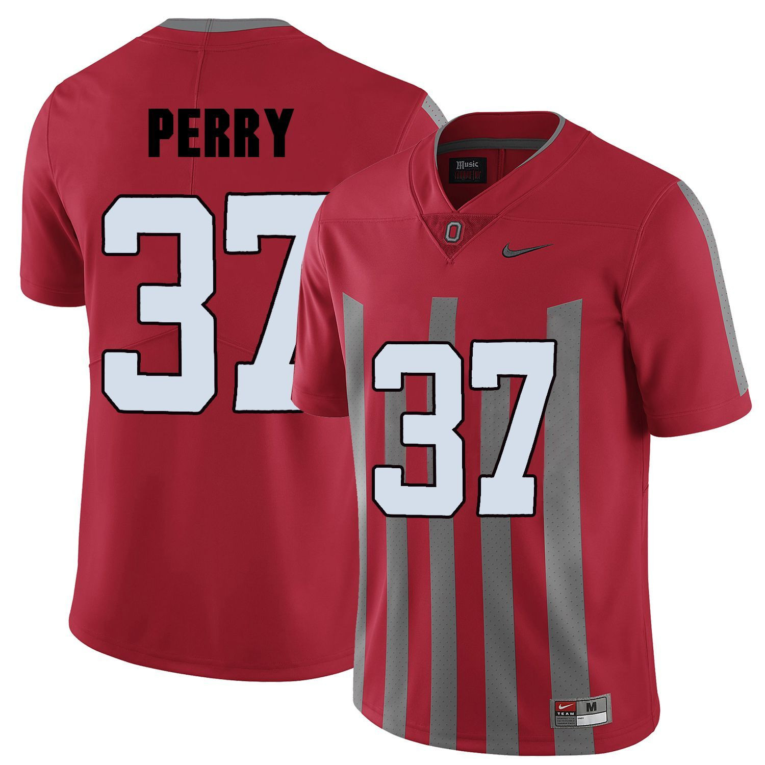 Ohio State Buckeyes Red Joshua Perry College Football Elite Jersey