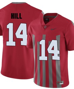 Ohio State Buckeyes Red K.J. Hill College Football Elite Jersey