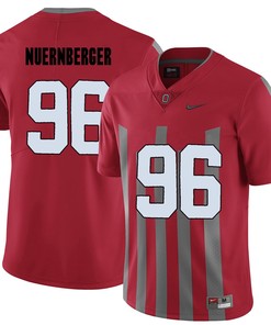 Ohio State Buckeyes Red Sean Nuernberger College Football Elite Jersey