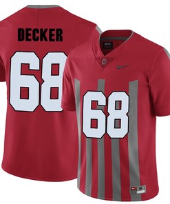 Ohio State Buckeyes Red Taylor Decker College Football Elite Jersey