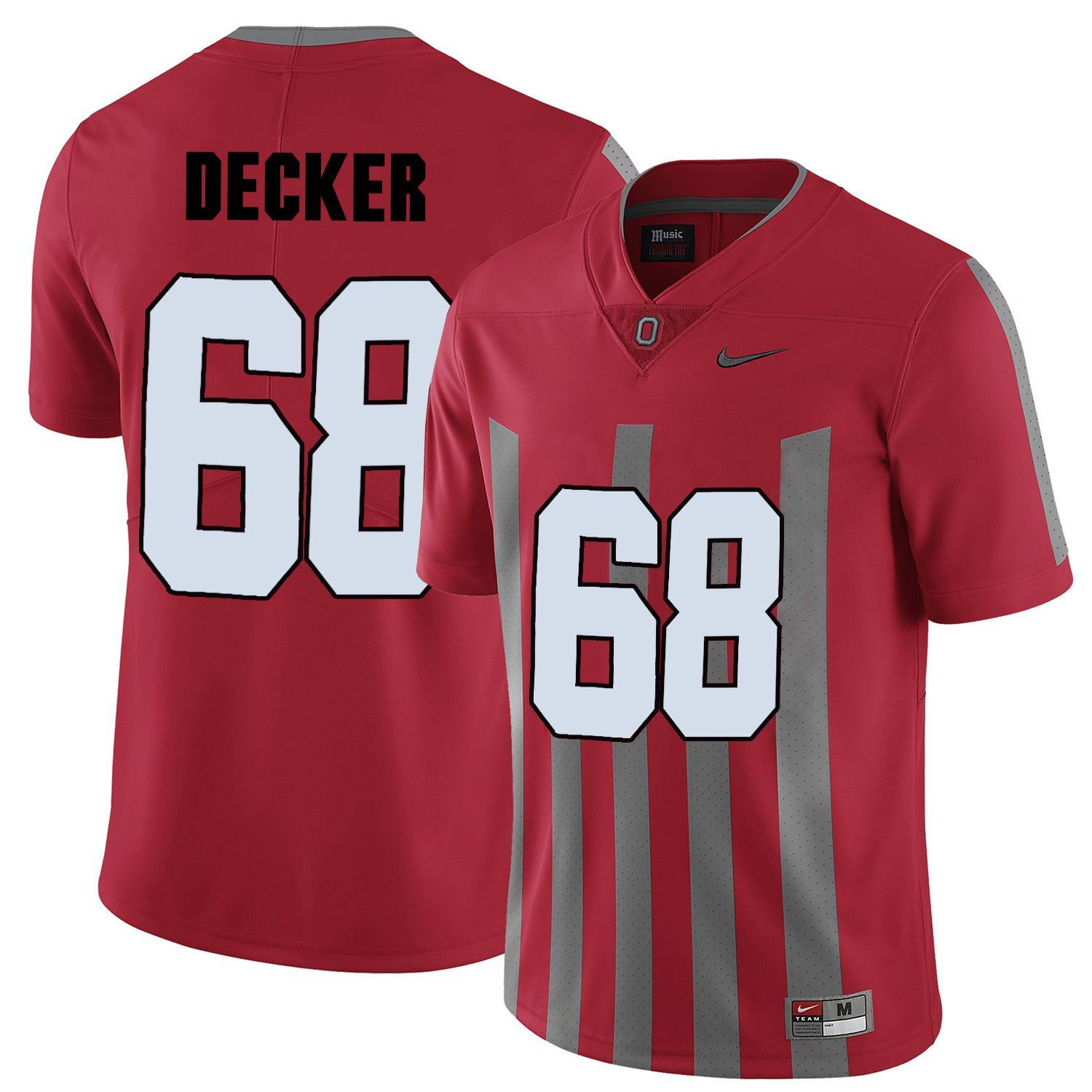 Ohio State Buckeyes Red Taylor Decker College Football Elite Jersey
