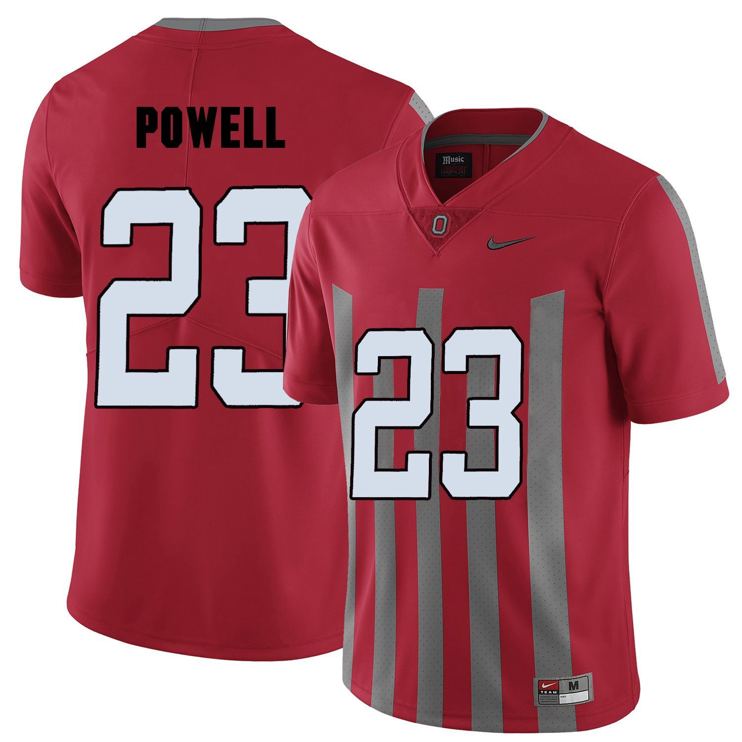 Ohio State Buckeyes Red Tyvis Powell College Football Elite Jersey