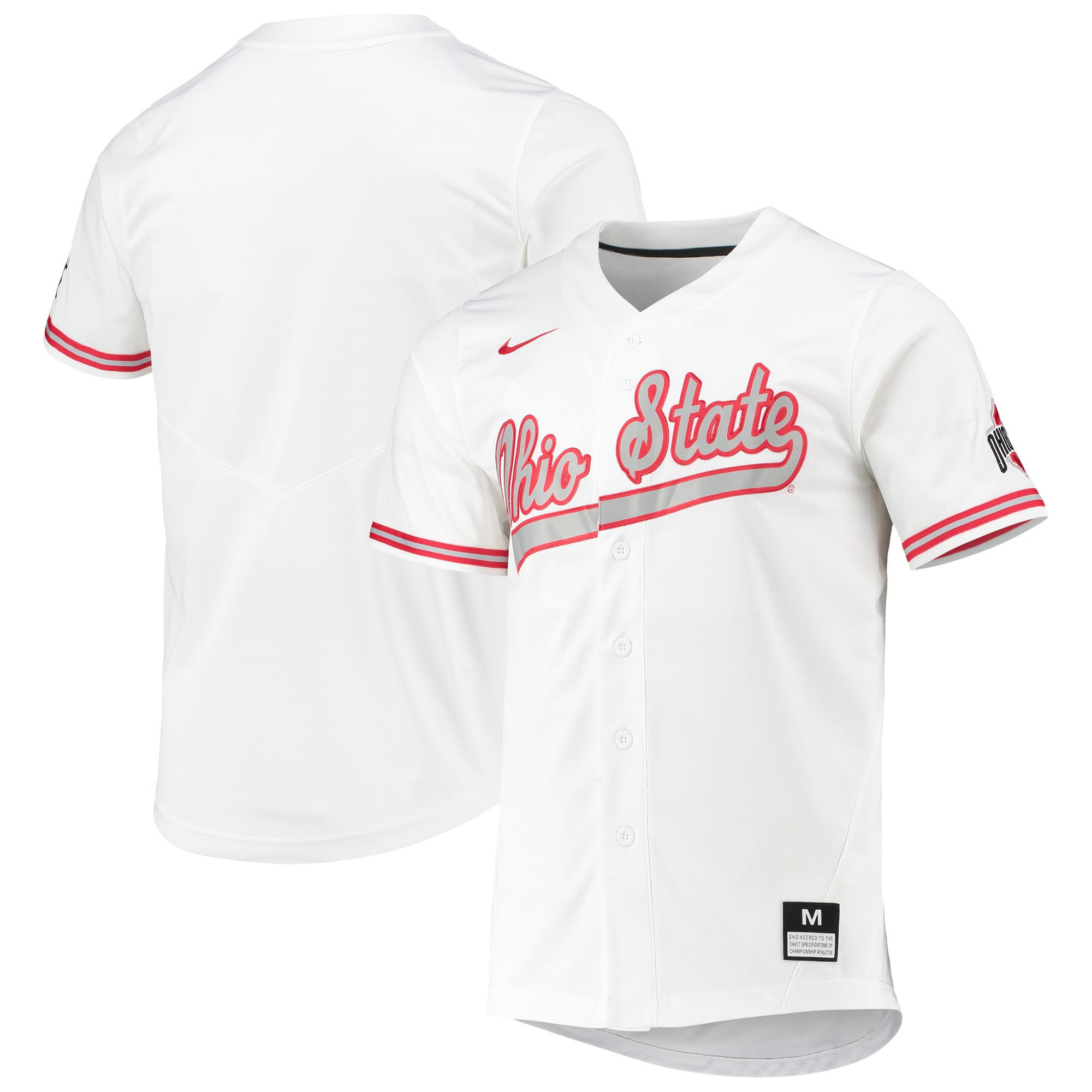 Ohio State Buckeyes Replica Baseball Jersey - White Ncaa