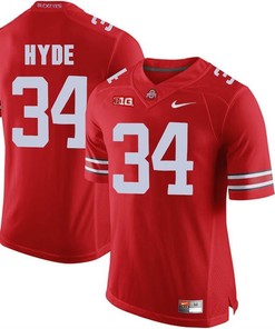Ohio State Buckeyes Scarlet CameCarlos Hyde Player Football Jersey
