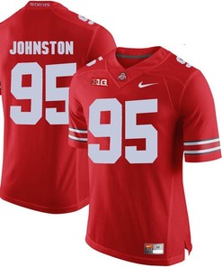 Ohio State Buckeyes Scarlet Cameron Johnston Player Football Jersey