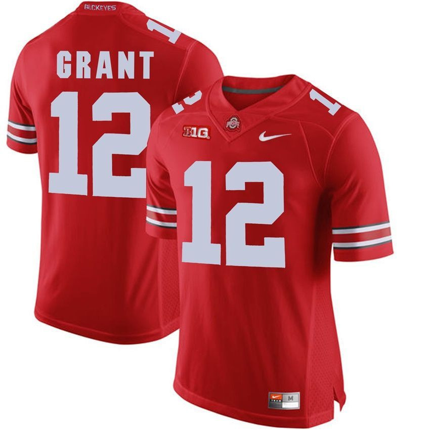 Ohio State Buckeyes Scarlet Doran Grant Player Football Jersey