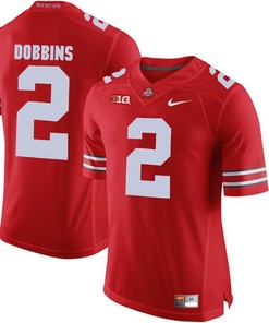Ohio State Buckeyes Scarlet J.K. Dobbins Player Football Jersey
