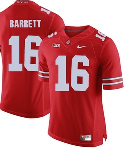 Ohio State Buckeyes Scarlet J.T. Barrett Player Football Jersey