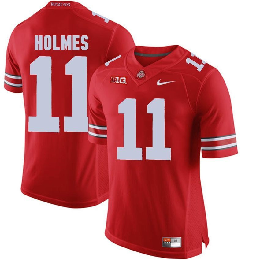 Ohio State Buckeyes Scarlet Jalyn Holmes Player Football Jersey