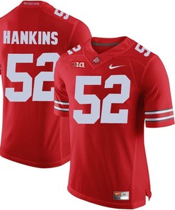 Ohio State Buckeyes Scarlet Johnathan Hankins Player Football Jersey