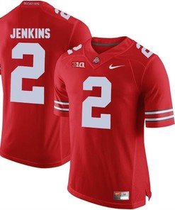 Ohio State Buckeyes Scarlet Malcolm Jenkins Player Football Jersey