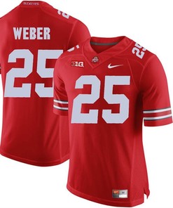 Ohio State Buckeyes Scarlet Mike Weber Player Football Jersey