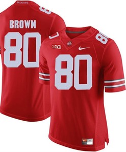 Ohio State Buckeyes Scarlet Noah Brown Player Football Jersey