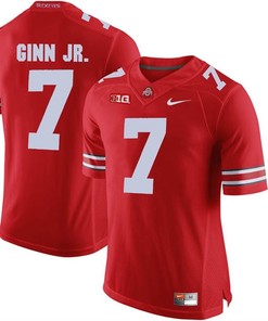 Ohio State Buckeyes Scarlet Ted Ginn Jr. Player Football Jersey