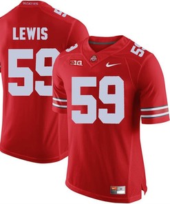 Ohio State Buckeyes Scarlet Tyquan Lewis Player Football Jersey
