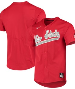 Ohio State Buckeyes Vapor Untouchable Elite Replica Full-button Baseball Jersey - Scarlet Ncaa
