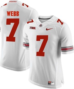 Ohio State Buckeyes White Damon Webb Player Football Jersey