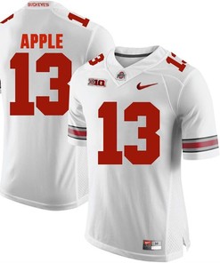 Ohio State Buckeyes White Eli Apple Player Football Jersey