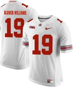 Ohio State Buckeyes White Eric Glover-Williams Player Football Jersey