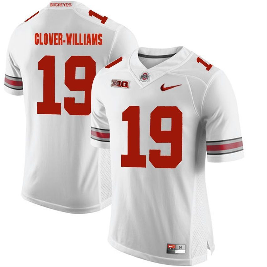 Ohio State Buckeyes White Eric Glover-Williams Player Football Jersey