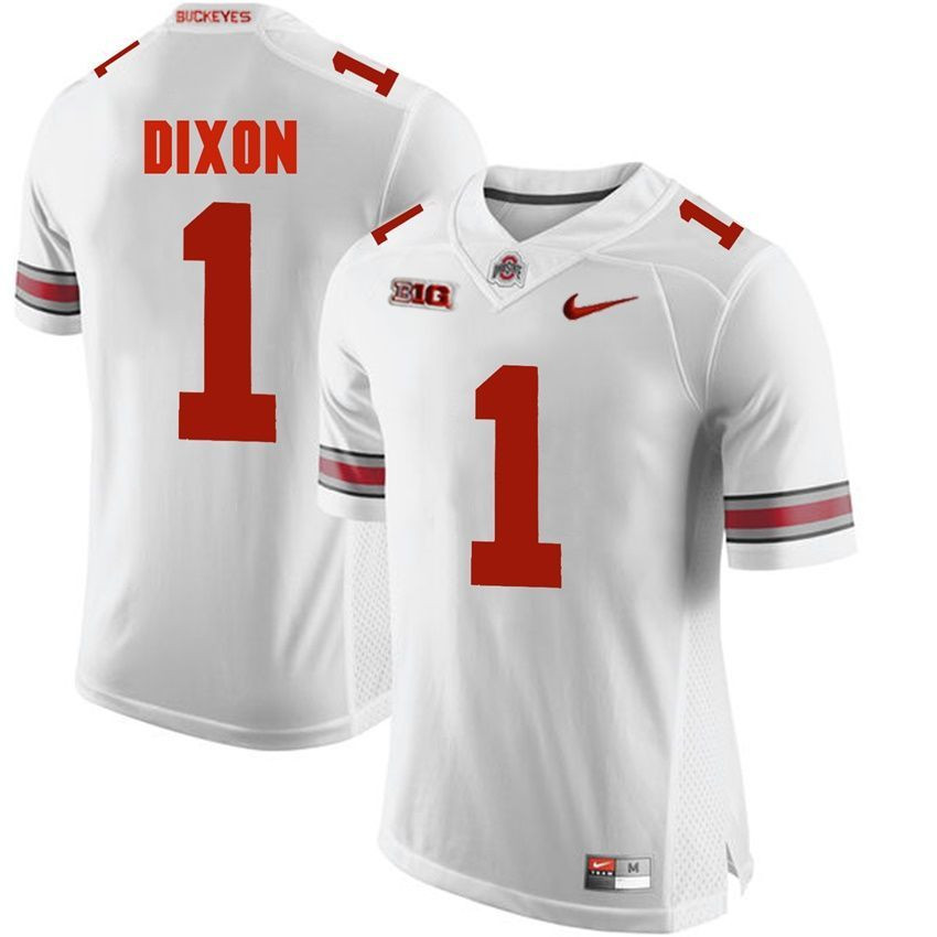 Ohio State Buckeyes White Johnnie Dixon Player Football Jersey