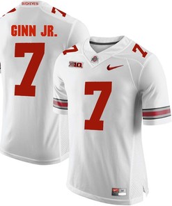 Ohio State Buckeyes White Ted Ginn Jr. Player Football Jersey