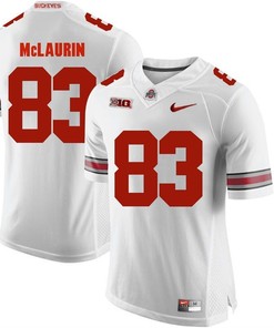Ohio State Buckeyes White Terry McLaurin Player Football Jersey