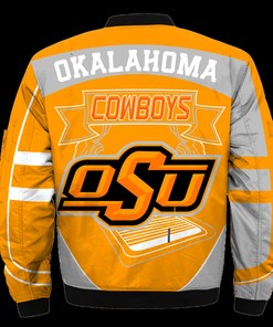 Oklahoma Cowboys Jacket 3D Printed Fire Ball