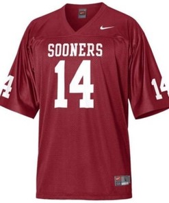 Oklahoma Sooners #14 Sam Bradford Red Football Jersey