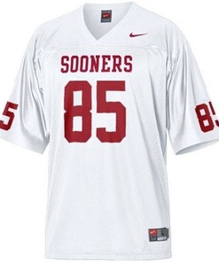 Oklahoma Sooners #85 Ryan Broyles White Football Jersey