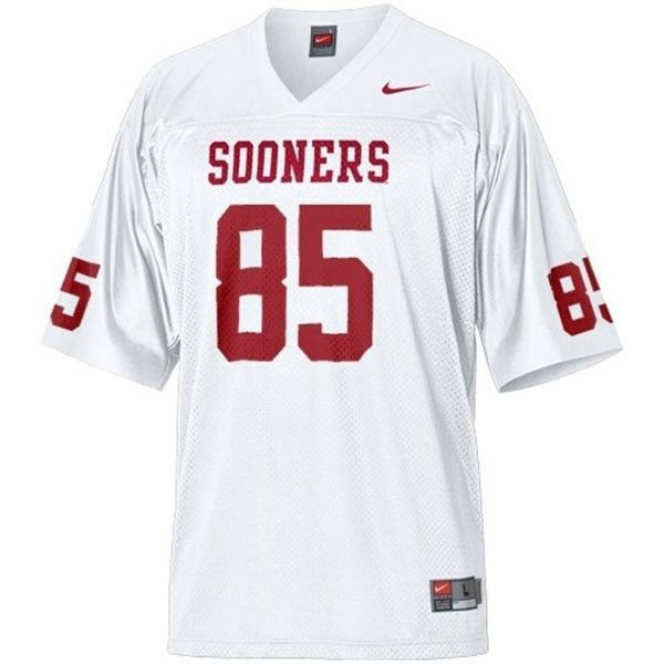 Oklahoma Sooners #85 Ryan Broyles White Football Jersey