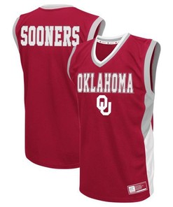 Oklahoma Sooners Crimson Colosseum Fadeaway Basketball Jersey