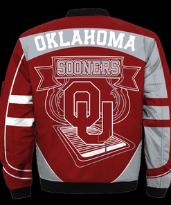 Oklahoma Sooners Jacket 3D Printed Fire Ball