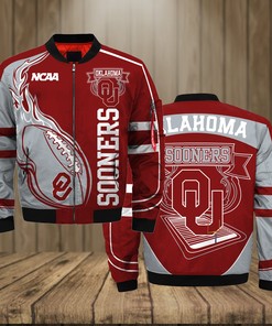 Oklahoma Sooners Jacket 3D Printed Fire Ball