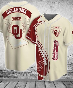 Oklahoma Sooners NCAA Baseball Jersey Shirt Classic