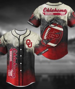 Oklahoma Sooners NCAA Baseball Jersey Shirt Grenade