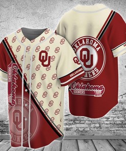 Oklahoma Sooners NCAA Baseball Jersey Shirt for Fans