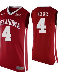 Oklahoma Sooners Red Jamuni McNeace NCAA Basketball Jersey