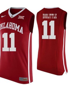 Oklahoma Sooners Red Kristian Doolittle NCAA Basketball Jersey