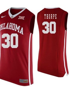 Oklahoma Sooners Red Marshall Thorpe NCAA Basketball Jersey