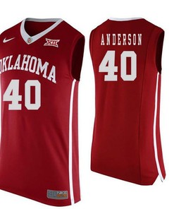Oklahoma Sooners Red Richard Anderson NCAA Basketball Jersey