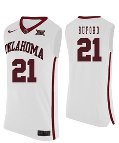 Oklahoma Sooners White Dante Buford NCAA Basketball Jersey
